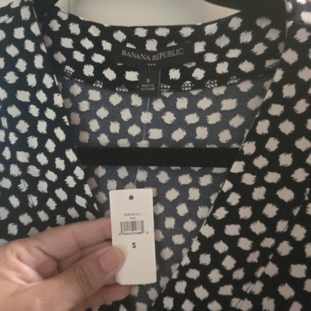Banana Republic Black and White Patterned Dress - Picture 3 of 3